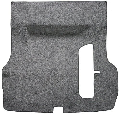 Molded Loop Trunk Area Carpet Flooring - fits 1955-1957 Chevrolet Bel Air 2 Door 4 Door Hardtop Sedan with Spare Tire Cutout Molded (Black)