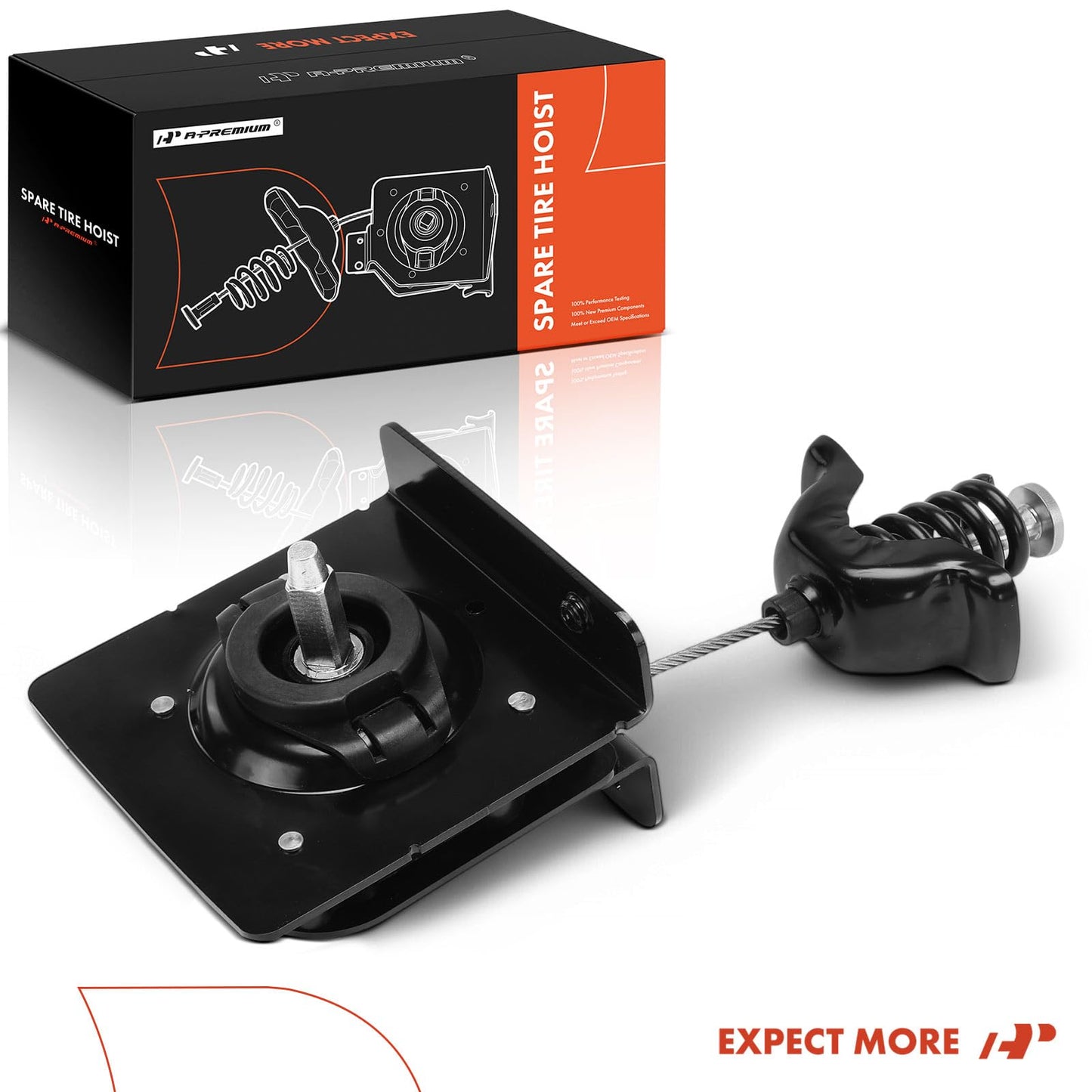 A-Premium Spare Tire Hoist Spare Tire Winch Carrier Compatible with Ford Ranger 2007 2008 2009 2010 2011