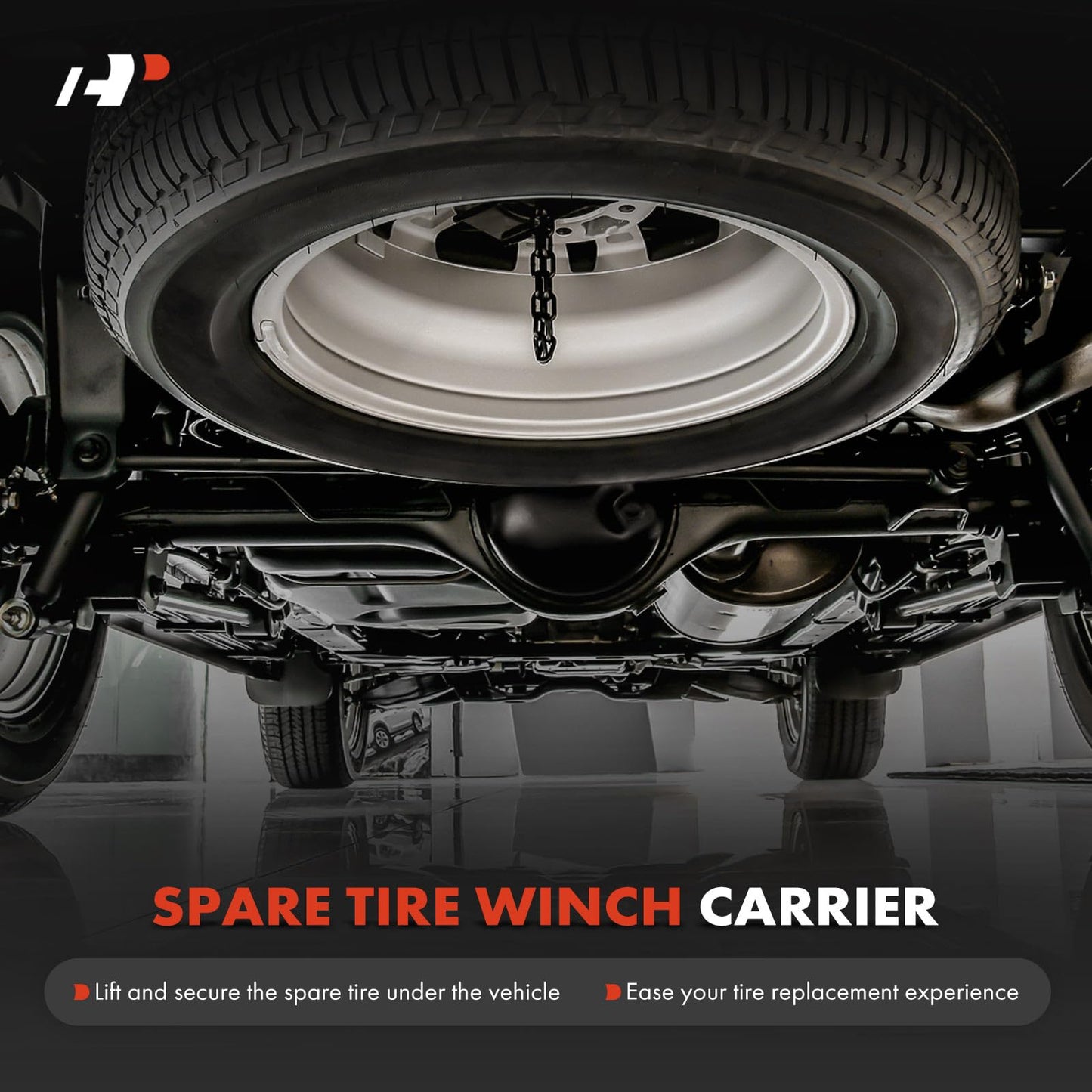 A-Premium Spare Tire Hoist Spare Tire Winch Carrier Compatible with Ford Ranger 2007 2008 2009 2010 2011